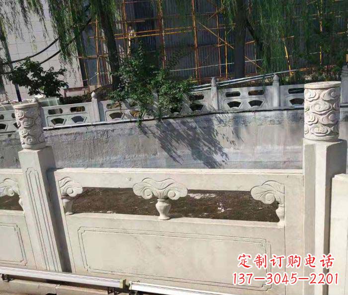 烟台园林景观大理石栏板石雕 (6)