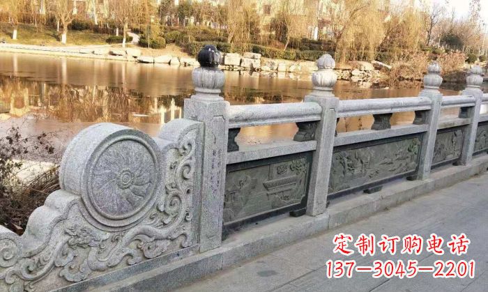烟台园林景观大理石栏板石雕 (10)