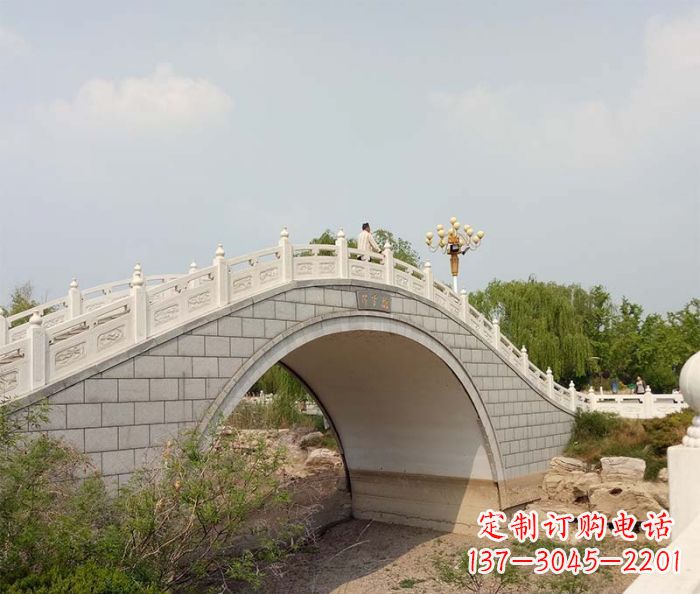 烟台园林景观大理石桥栏板石雕 (6)