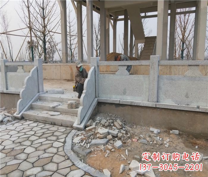 烟台园林景观大理石桥栏板石雕_2 (2)