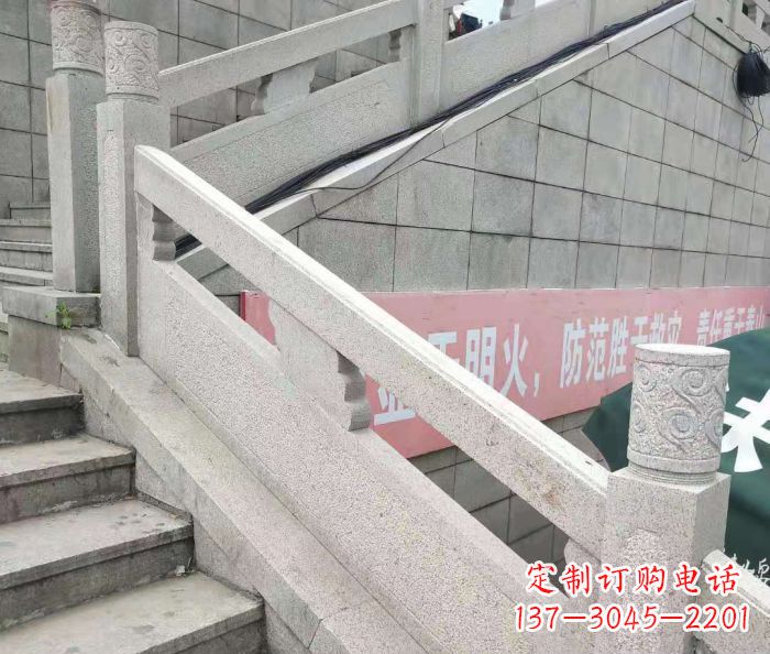 烟台园林景观大理石桥栏板石雕_1 (2)