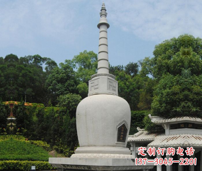 烟台园林景观大理石舍利塔石雕