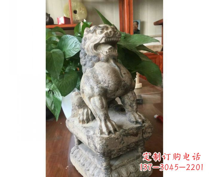 烟台园林景观大理石狮子石雕