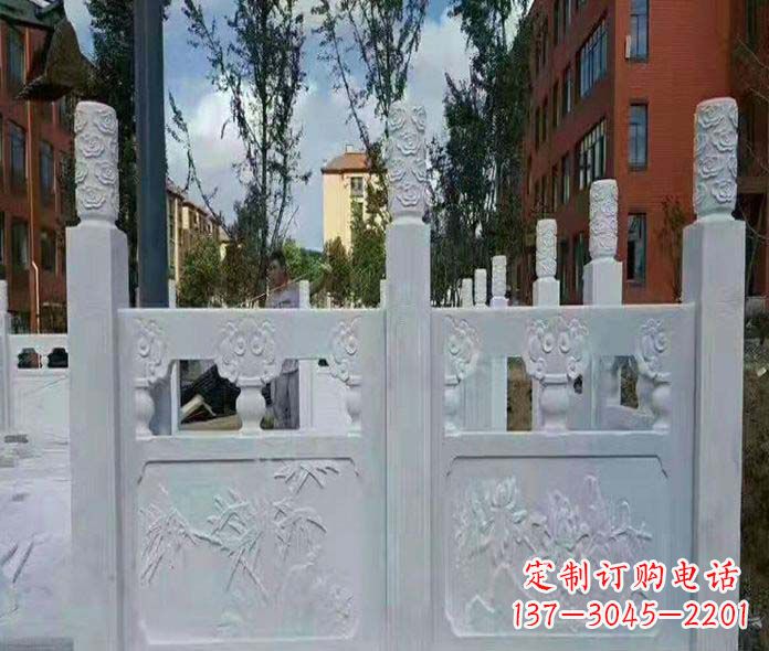 烟台园林景观大理石桥栏板石雕_2