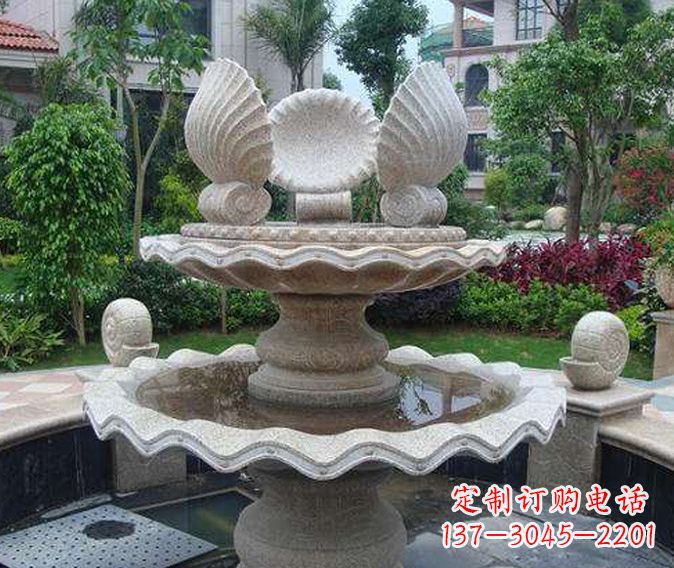 烟台园林景观多层喷泉石雕