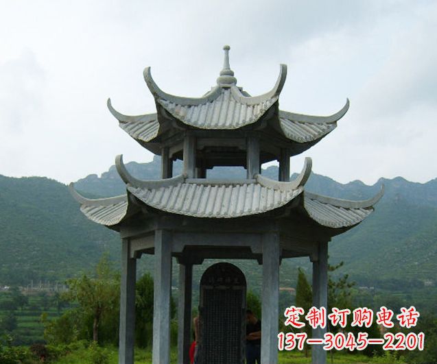 烟台园林景观仿古凉亭石雕