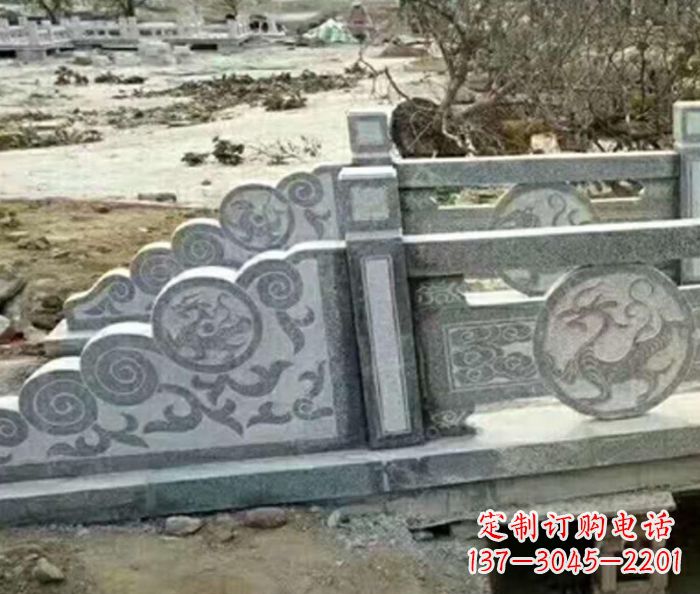 烟台园林景观仿古石雕栏板 (10)