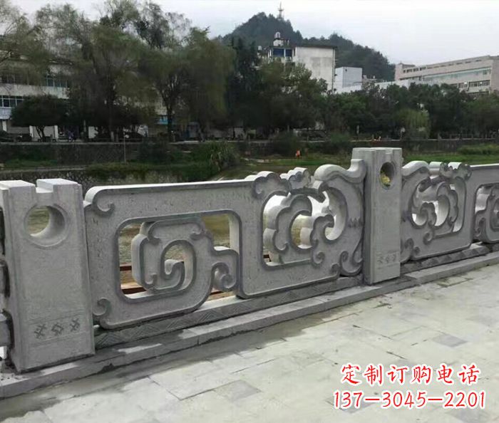 烟台园林景观仿古石雕栏板_1