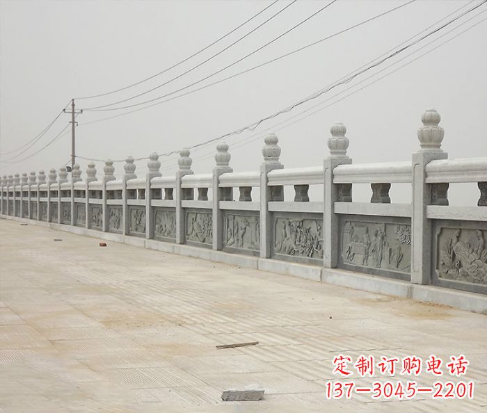 烟台园林景观仿古石雕栏板_2