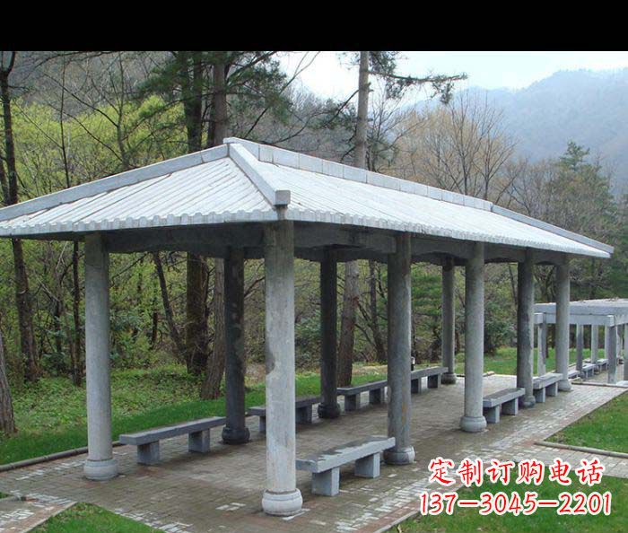 烟台园林景观仿古石雕长廊
