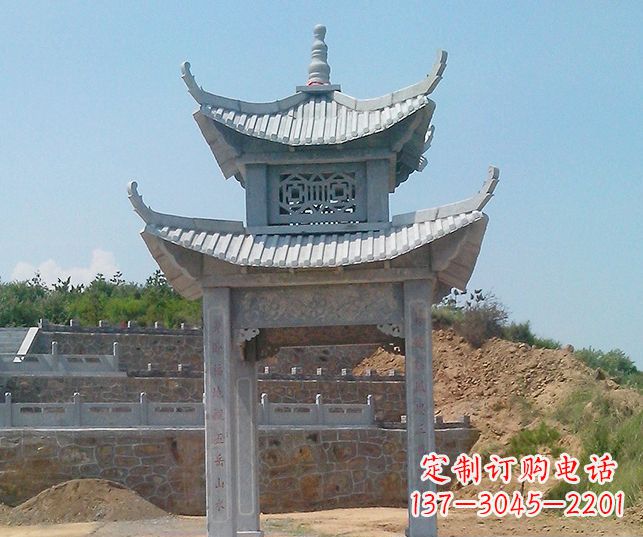 烟台园林景观仿古石雕凉亭