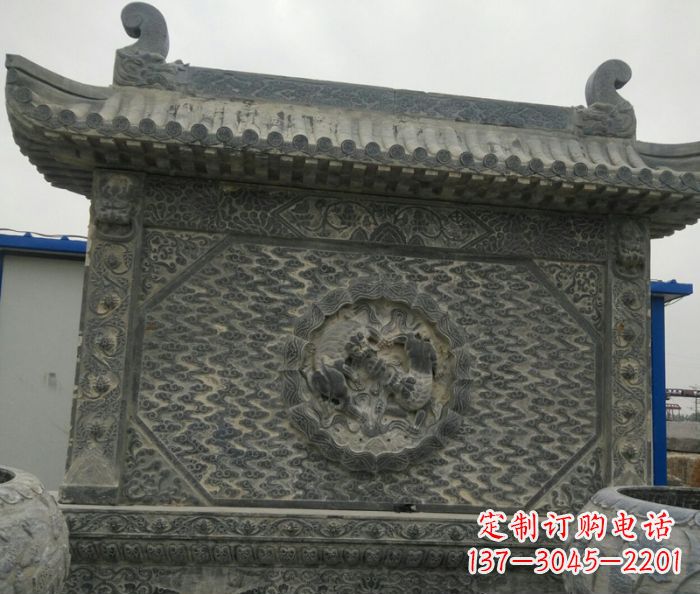 烟台园林景观仿古石雕影壁
