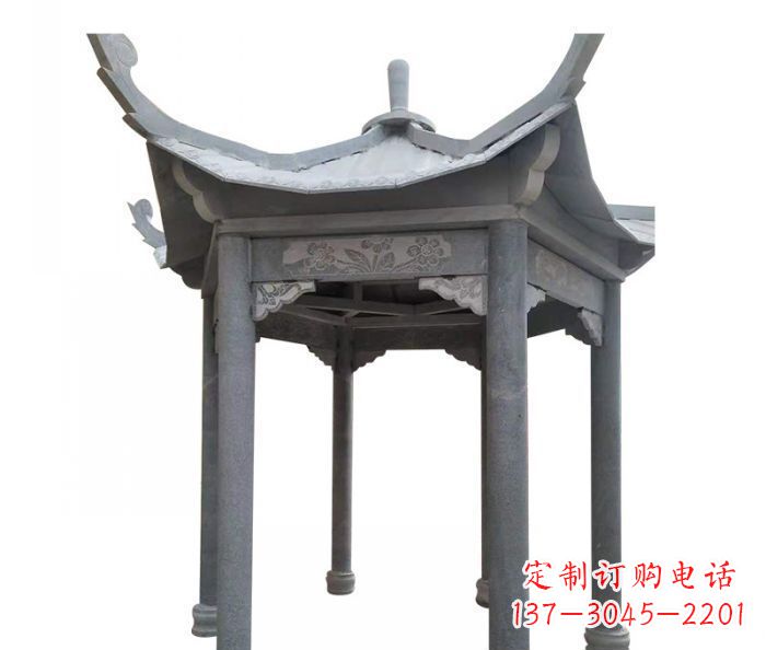 烟台园林景观仿古石雕凉亭 (3)