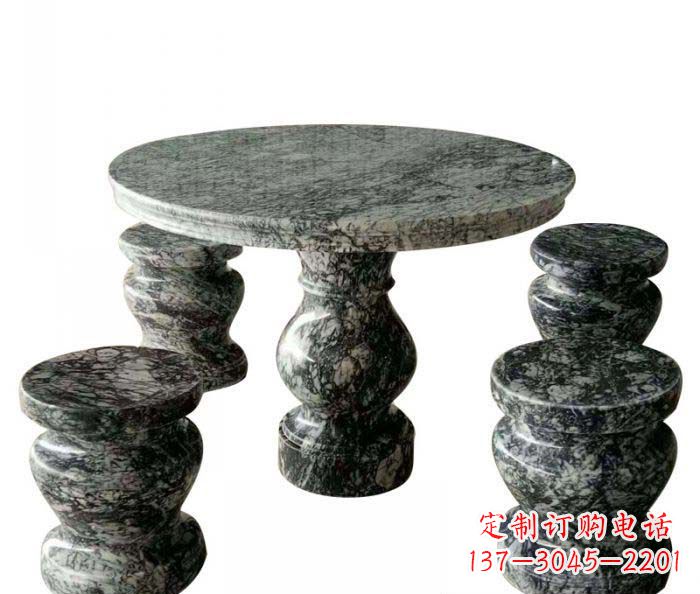 烟台园林景观圆形石桌凳