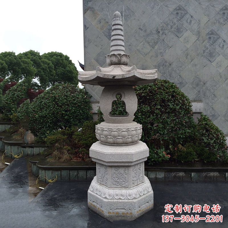 烟台园林石雕灯笼