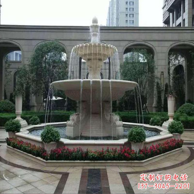 烟台园林石雕喷泉雕塑