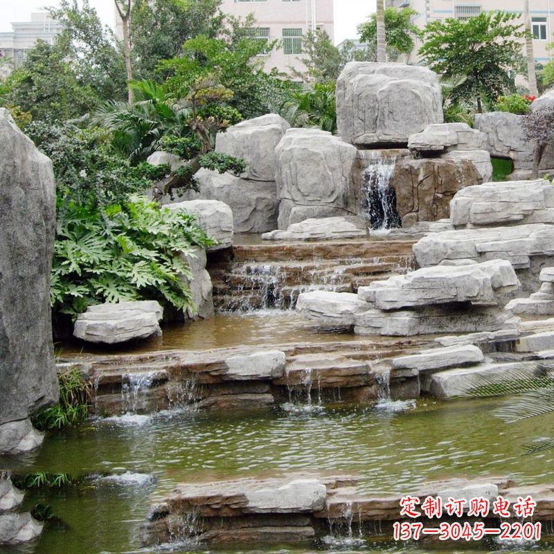 烟台园林石头假山流水