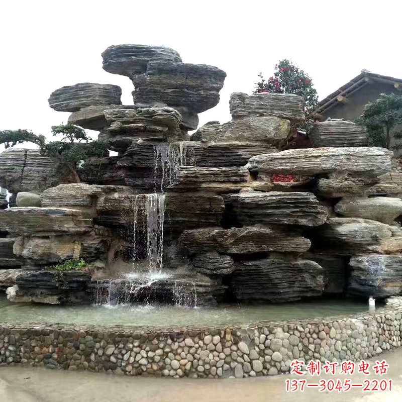 烟台园林塑石假山流水
