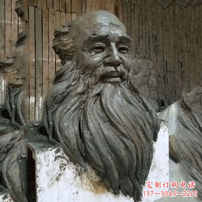 烟台张大千头像雕塑泥稿