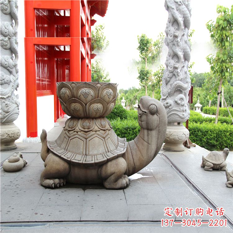 烟台长寿龟乌龟石雕