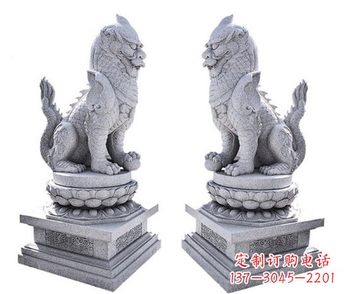 烟台招财神兽麒麟石雕