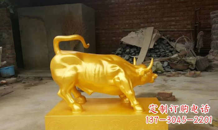 烟台招财铜牛雕塑 (2)