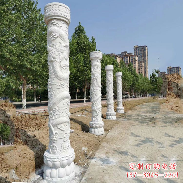 烟台中国龙柱雕刻