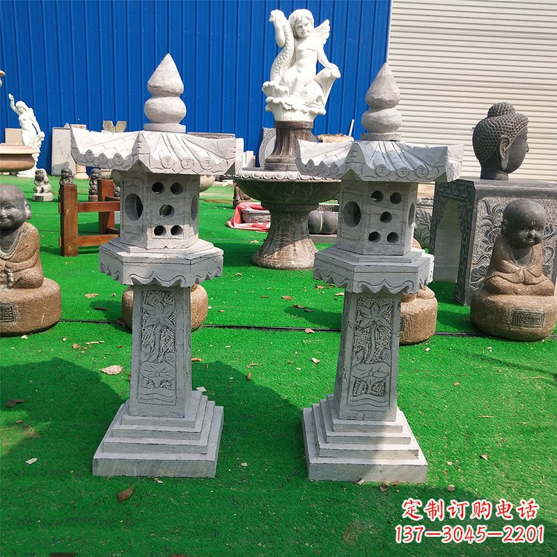 烟台中式大理石灯笼