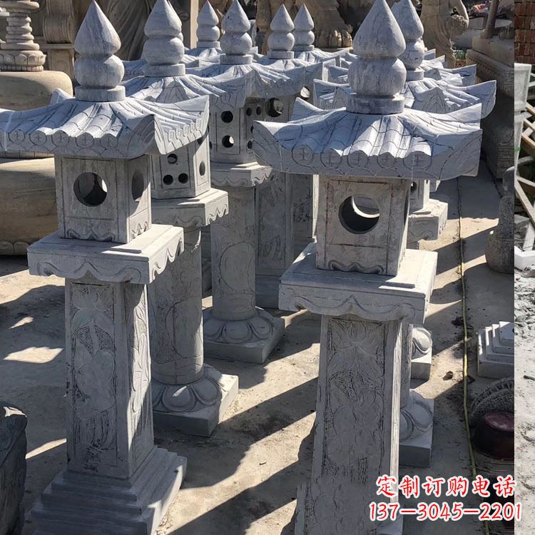 烟台中式汉代石雕灯笼