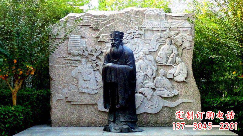 烟台朱熹古代名人铜雕_2
