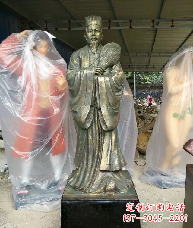 烟台诸葛亮古代人物铜雕