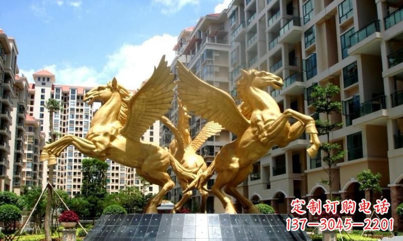 烟台铸铜飞马雕塑