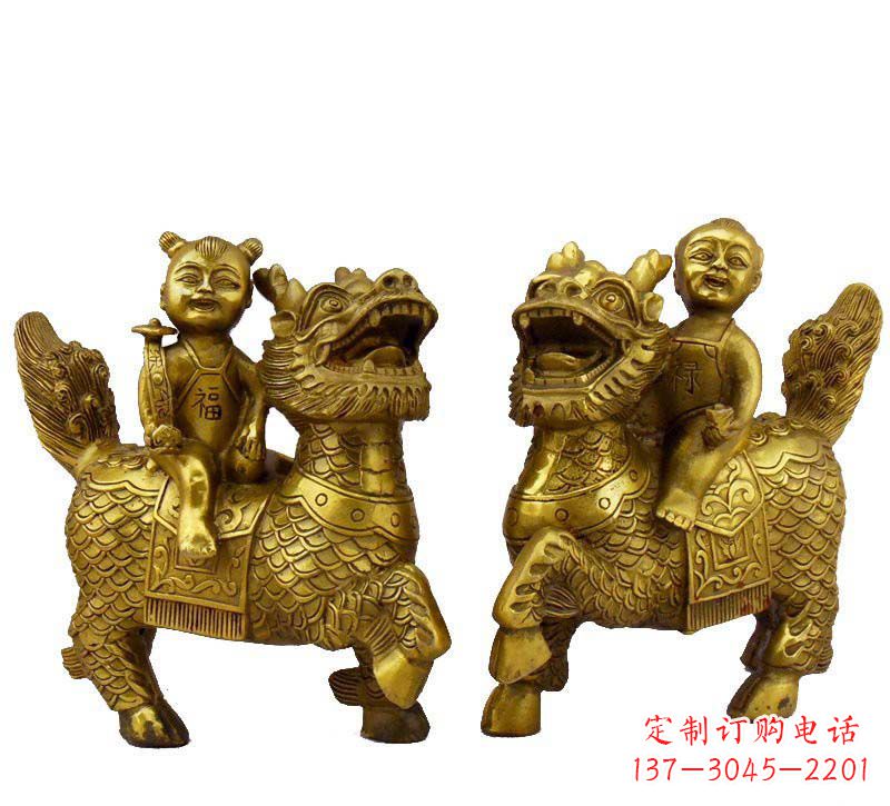 烟台铸铜福禄麒麟