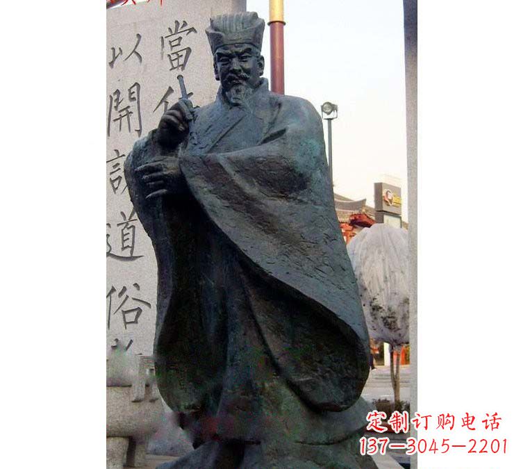 烟台铸铜古代名人颜真卿