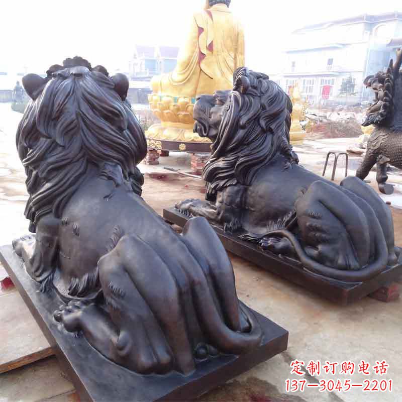 烟台铸铜汇丰狮子