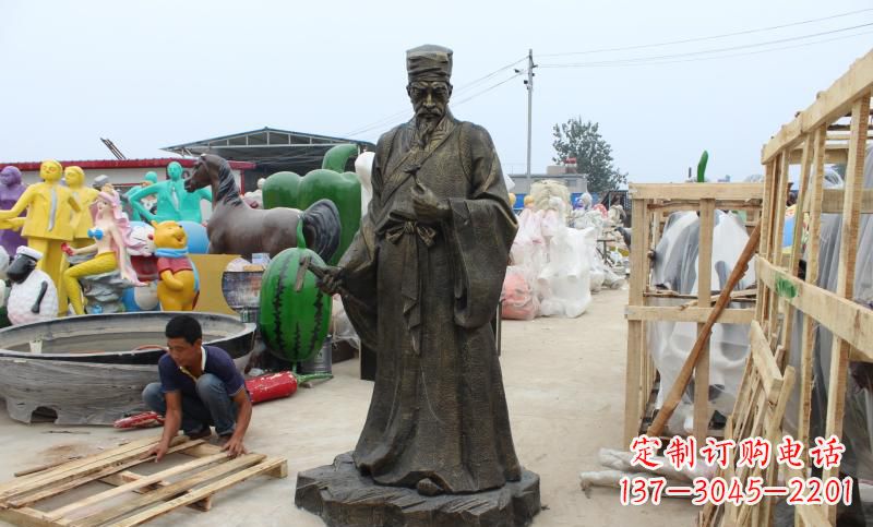 烟台铸铜李时珍雕塑