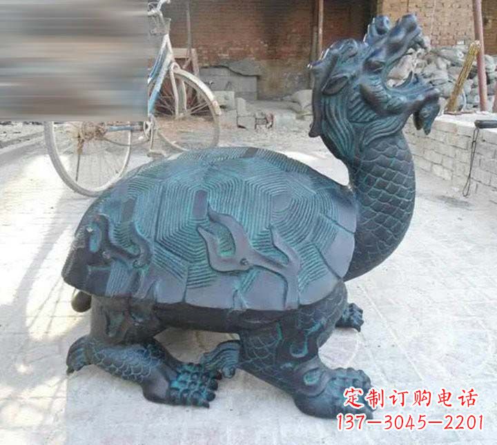 烟台铸铜龙龟雕塑222
