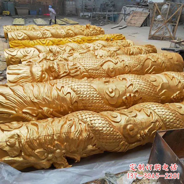 烟台铸铜龙柱