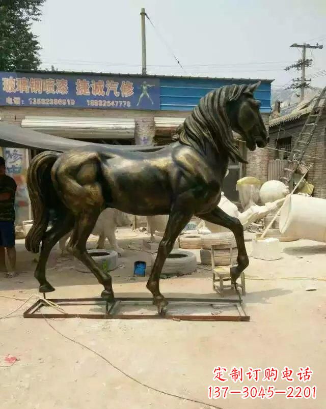 烟台铸铜马雕塑