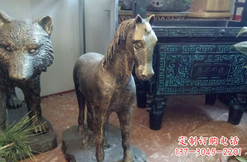 烟台铸铜马雕塑222