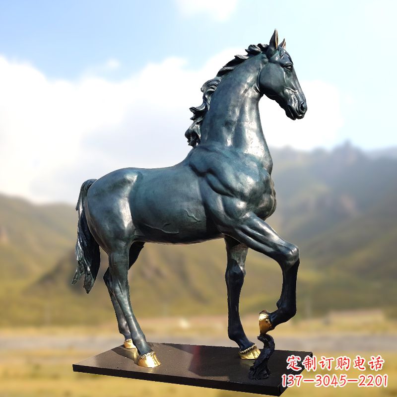 烟台铸铜马铜雕塑