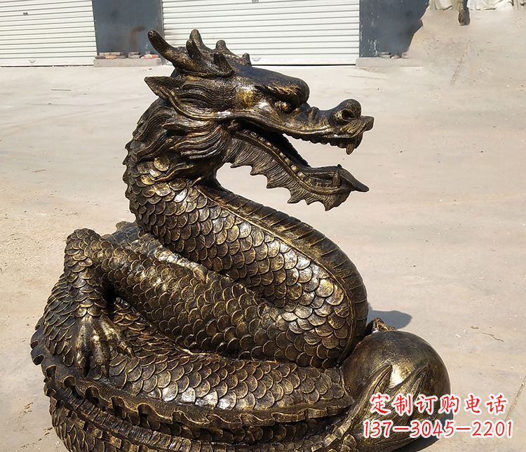 烟台铸铜神龙雕塑