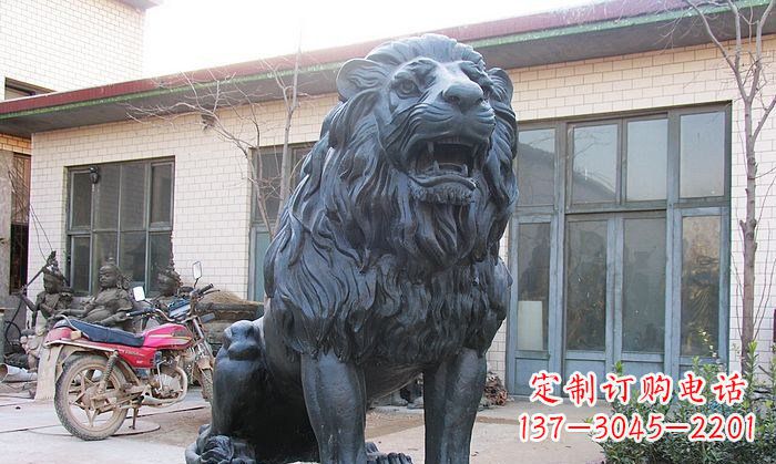 烟台铸铜狮子铜雕