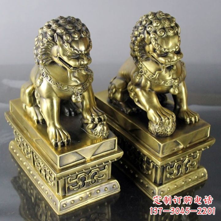 烟台铸铜天安门狮子雕塑