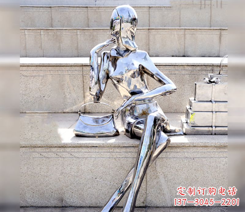 烟台不锈钢美女购物造型