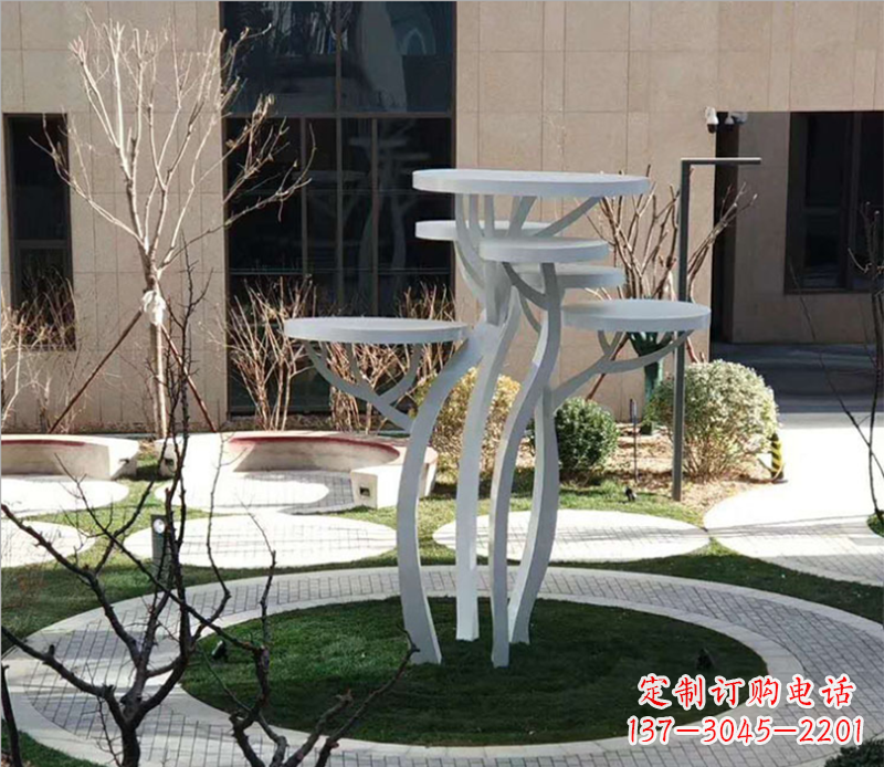烟台不锈钢蘑菇景观雕塑