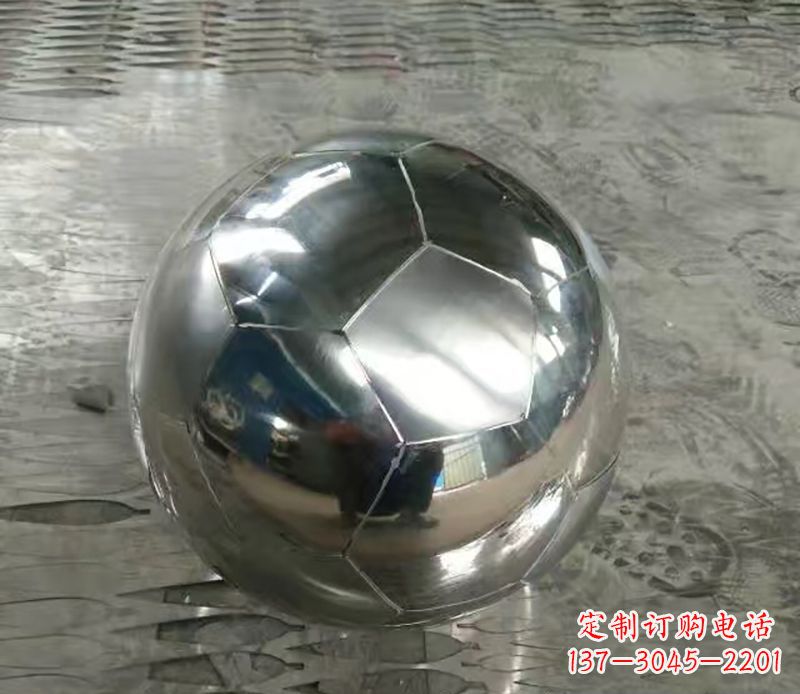 烟台足球不锈钢体育器材雕塑