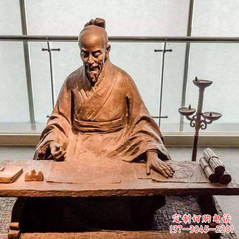 烟台祖冲之圆周率情景小品雕塑-中国古代数学家著名历史人物
