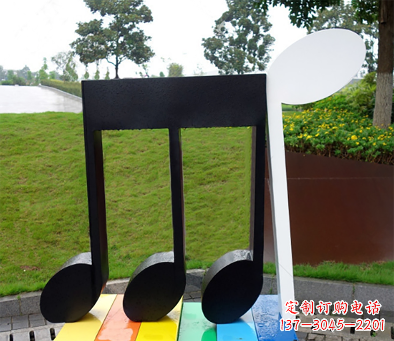 烟台音符雕塑不锈钢