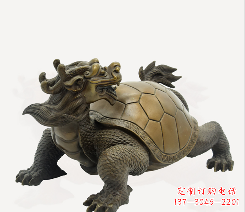 烟台招财龙龟铜雕
